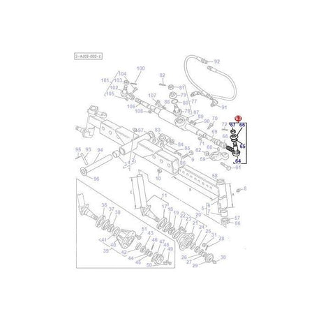 Massey Ferguson - Track Rod End - 3595527M91 - Farming Parts