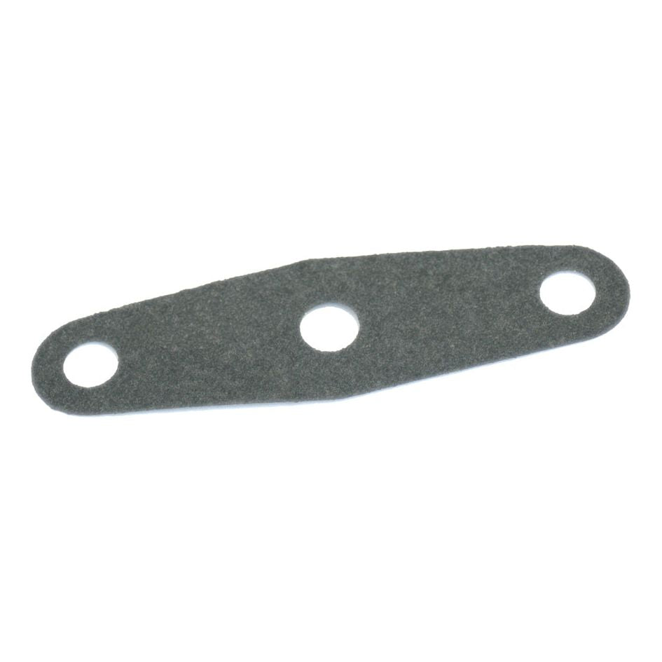 A flat, elongated, dark-colored Hydraulic Cylinder Gasket from Sparex (Part No. S.42212) with three evenly spaced holes, suitable for Ford/New Holland hydraulic cylinders.