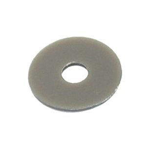 A circular metal washer with a central hole, viewed from the top—a Sparex Washer Part No. S.42222 fitting suitable for Massey Ferguson equipment.