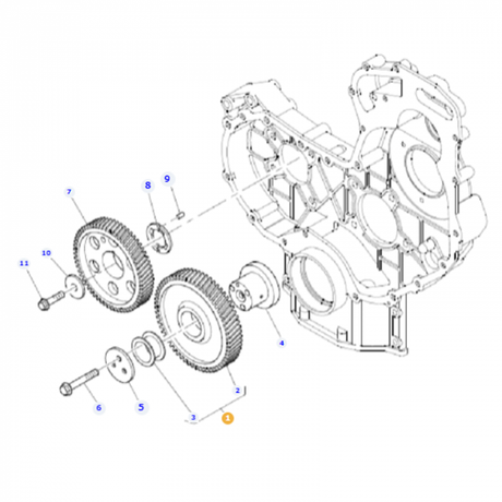 Massey Ferguson - Distributor Gear - 4225413M1 - Farming Parts