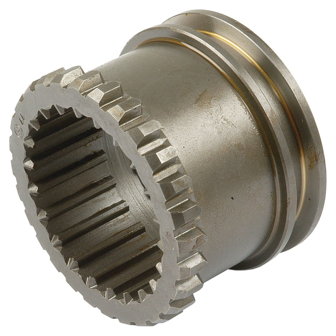 A Sparex Sliding Coupling - S.42290, ideal for mechanical power transmission, features a robust design with internal and external teeth.