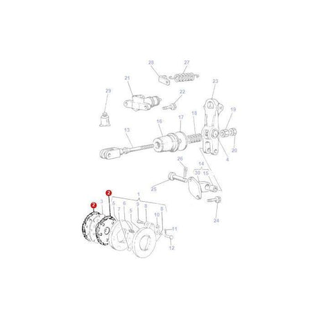 Massey Ferguson - Brake Disc - 3537089M2 - Farming Parts