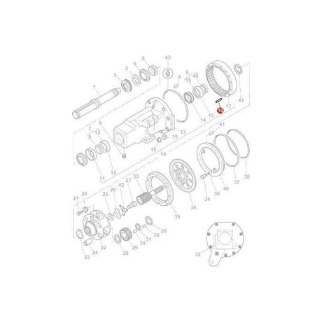 Massey Ferguson - Clevis Pin - 3380496M2 - Farming Parts