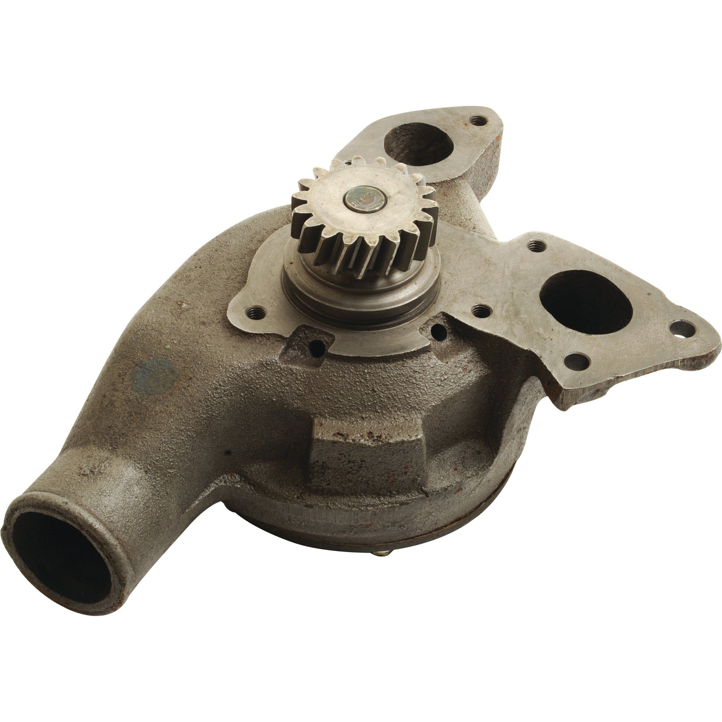 The Sparex Water Pump Assembly (Supplied with drive gear), featuring visible gear mechanism and mounting holes, is designed for circulating coolant in a vehicle's engine and is compatible with Perkins 1006 models. It often includes the reliable Sparex Impeller design. Part No. S.42316