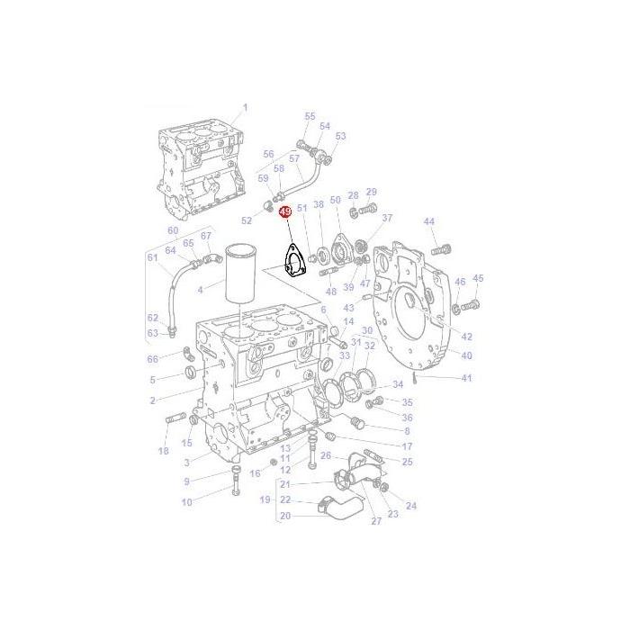 Massey Ferguson - Gasket - 3641884M1 - Farming Parts