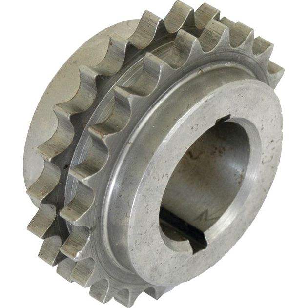 A robust metal gear with interlocking teeth and a hollow center, similar in precision to the Sparex Crankshaft Sprocket (Part No. S.42419).