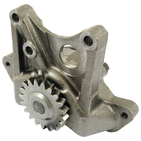 A Sparex Engine Oil Pump (Sparex Part No. S.42433) features a metal gear component with a toothed wheel and mounting structure, likely part of a mechanical or automotive assembly for a Massey Ferguson vehicle.