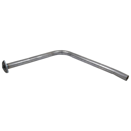 Here is the rephrased sentence using the given product data:

"The Sparex Silencer Pipe Assembly - Downswept Pipe - S.42514, featuring a 35mm fitting and a flange on one end with an open end on the other, is displayed against a white background.