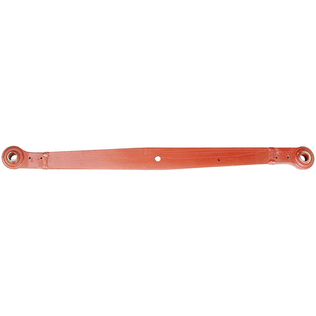 A long, narrow red oxide Lower Link Lift Arm from Sparex, featuring rounded ends, a central hole, and a symmetrical shape (Sparex Part No. S.42620).