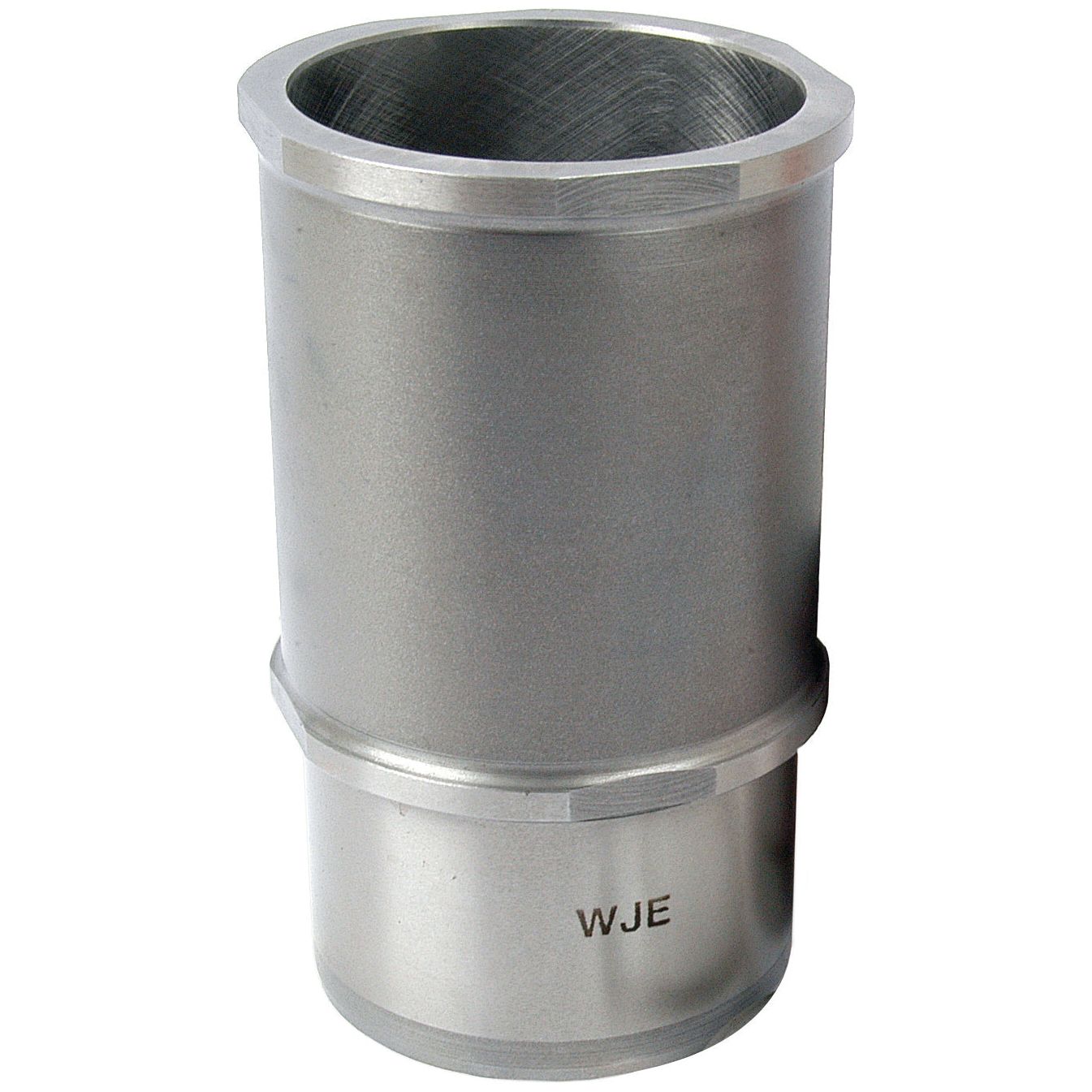 A Sparex Piston Liner (Finished), part number S.42629, with a slightly narrower middle section and the letters "WJE" engraved near the base — perfect as a replacement for your Massey Ferguson 35.