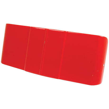 A red Sparex Battery Cover Panel (Sparex Part No.S.42661), embodying the rugged quality of a Massey Ferguson 135, is viewed at an angle against a white background.