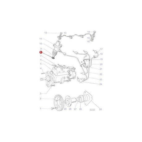 Massey Ferguson - Injector Washer - 826218M1 - Farming Parts