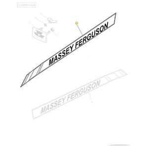 Massey Ferguson - Decal Left Hand Bonnet - 4272303M1 - Farming Parts