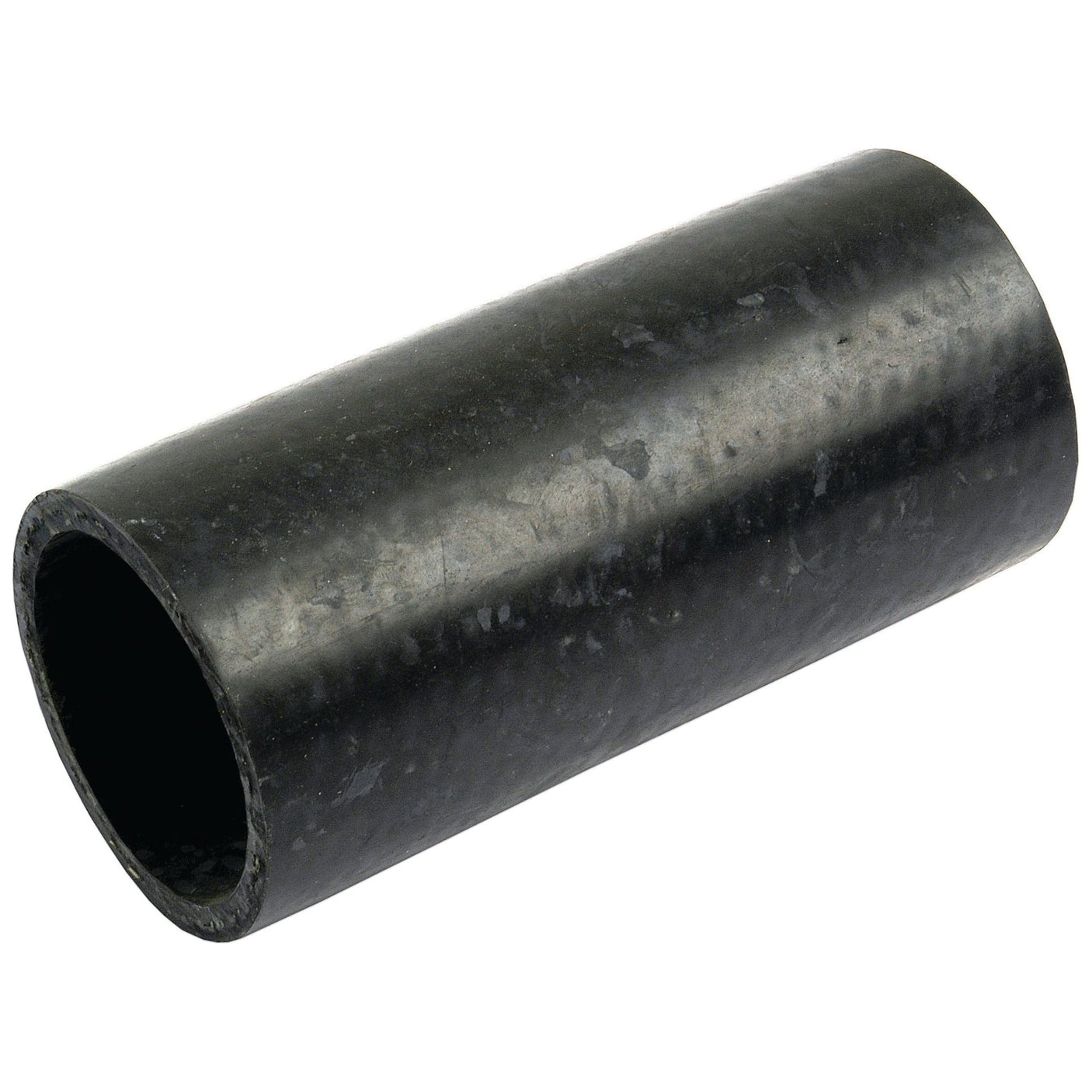 A sturdy, black cylindrical pipe segment, featuring a smooth dark surface, and made of robust material, known as the "Top Hose" by Sparex (Part No.S.42804), potentially compatible with Landini designs, with an inner diameter of 44mm on both ends.