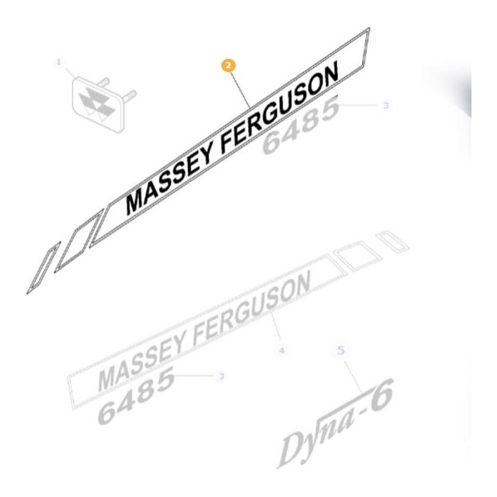 Massey Ferguson - Left Hand Decal - 4282161M2 - Farming Parts