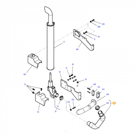 Massey Ferguson - Tube - 4282878M1 - Farming Parts