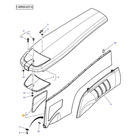 Massey Ferguson - Left Hand Panel - 4284821M93 - Farming Parts