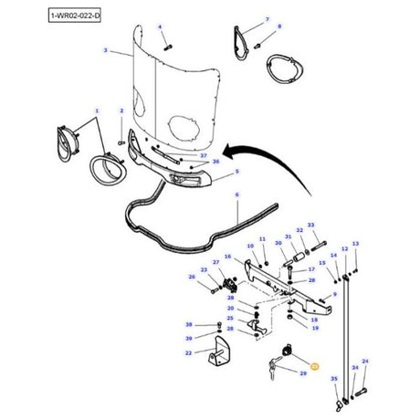 Massey Ferguson - Latch - 4288791M3 - Farming Parts