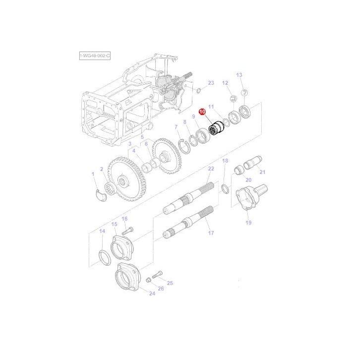 Massey Ferguson - Sleeve - 3615613M1 - Farming Parts