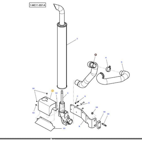 Massey Ferguson - Exhaust Cowl - 4293021M1 - Farming Parts