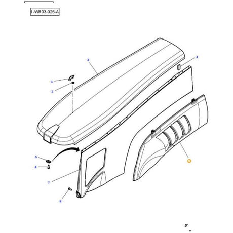 Massey Ferguson - Left Hand Panel Kit - 4298553M13 - Farming Parts