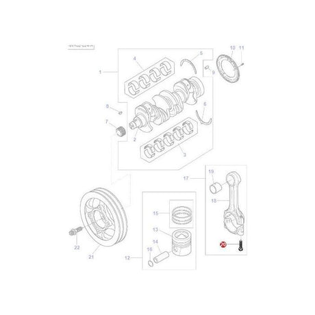 Massey Ferguson - Bolt Conrod - 4226968M1 - Farming Parts