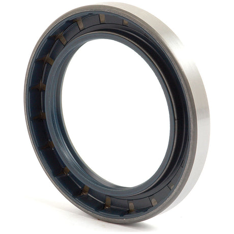 A close-up view of a Sparex Metric Rotary Shaft Seal, 65 x 92 x 11.2mm (Part No. S.43003), showcasing its circular metal and rubber design with a hollow center, commonly used for sealing mechanical components.