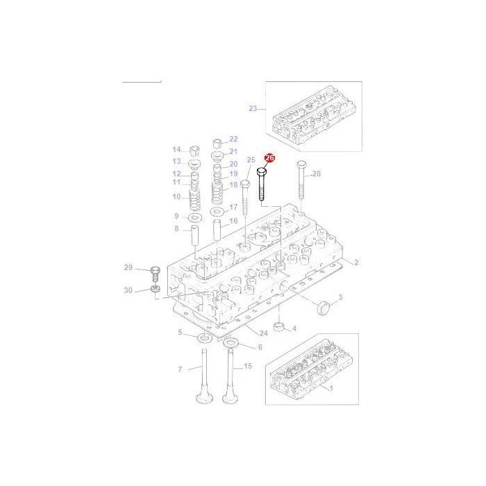 Massey Ferguson - Head Stud - 745662M1 - Farming Parts