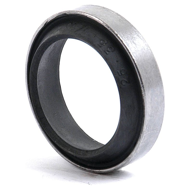 A close-up of a 25 x 35 x 10mm circular metal and rubber automotive oil seal, known as the Metric Rotary Shaft Seal Sparex Part No.S.43102 by Sparex, commonly found in Massey Ferguson vehicles.