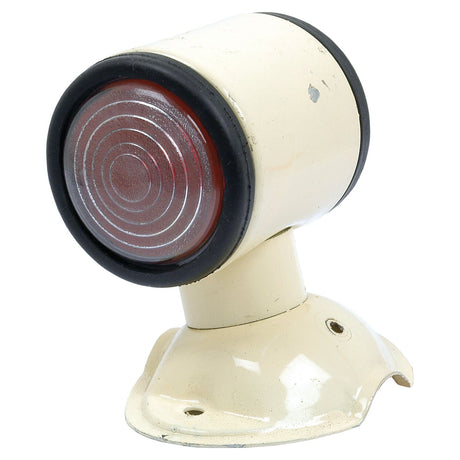 The Side Light - Front/Rear (Halogen), RH, 12V - S.43152 from Sparex is a vintage rotating warning light with a red lens mounted on a cream-colored base and features durable metal housing.