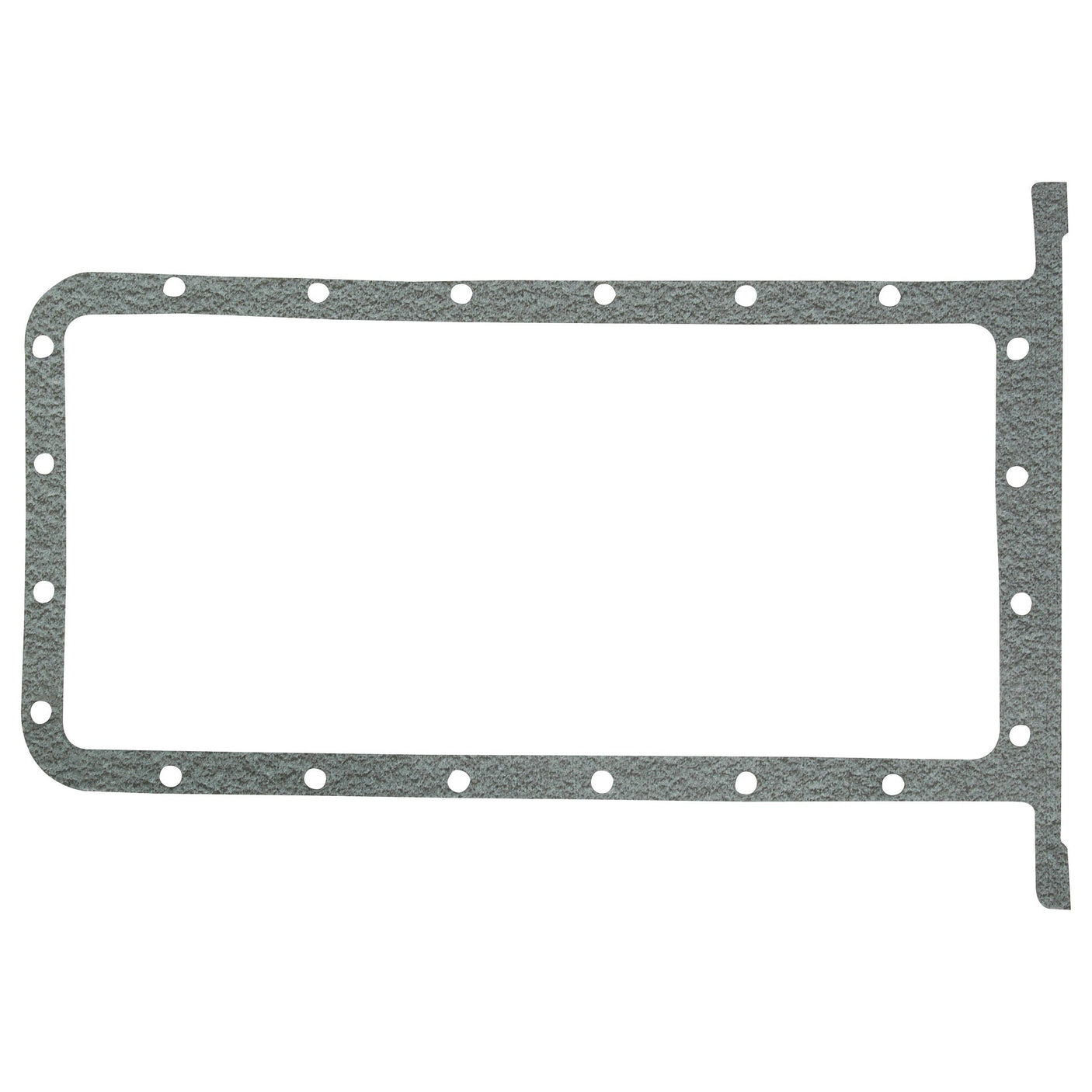 The Sump Gasket - 4 Cyl. (A3.152, 20C, 23C) from Sparex, with multiple holes along the edges for sealing in mechanical applications, is specifically compatible with Perkins Engine Models and Massey Ferguson 23C 4 Cylinder Diesel Engines.