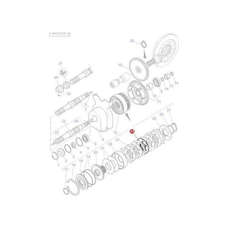 Massey Ferguson - Brake Disc - 3384488M1 - Farming Parts