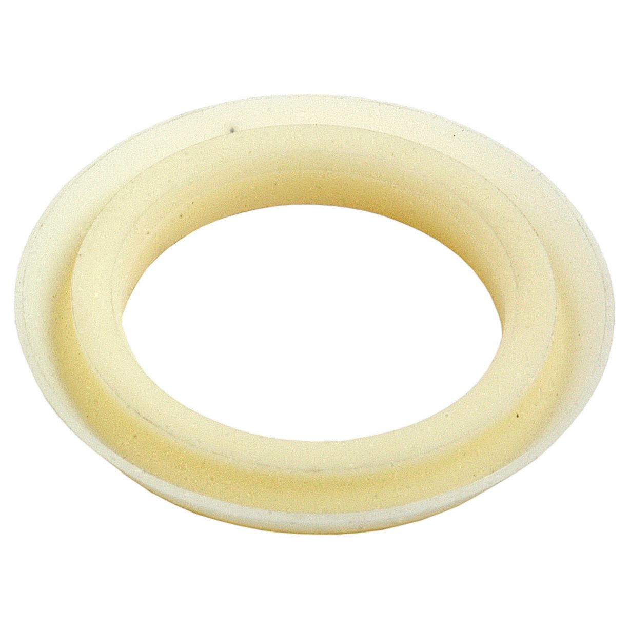 A close-up image of a cream-colored Sparex oil seal, measuring 34 x 52.3 x 6mm (Sparex Part No. S.43307), designed for sealing connections in machinery or plumbing and commonly used in Landini and Massey Ferguson equipment.