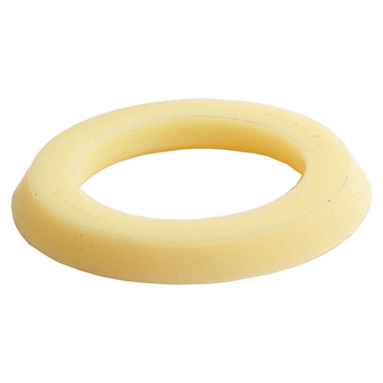 A yellow wax ring used for plumbing, typically for sealing the base of a toilet to the floor flange, functions similarly to how the Sparex Oil Seal (34 x 52.3 x 6mm, Part No. S.43307) ensures a tight fit in machinery.