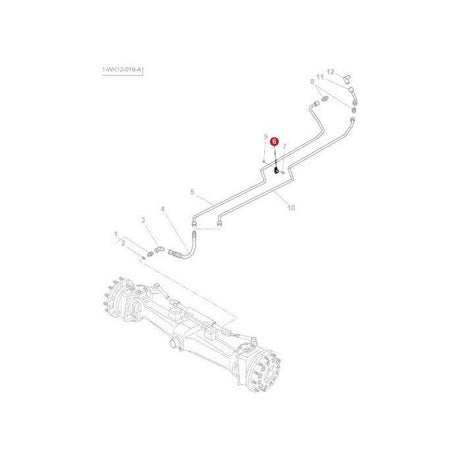 Massey Ferguson - Rubber Clamp - 3389841M1 - Farming Parts