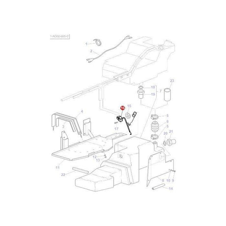 Massey Ferguson - Fuel Sender Unit - 3715286M4 - Farming Parts