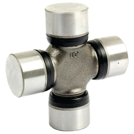 The Sparex Universal Joint, part number S.43420, measures 30.2x82mm and features four cylindrical arms with rubber seals at the ends. It is ideal for Ford / New Holland applications.