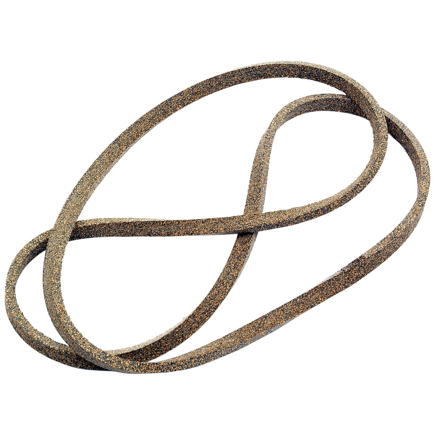 A brown abrasive belt, resembling the Gasket | Sparex Part No.S.43513 from the Sparex brand, is shown coiled in an overlapping pattern against a white background.