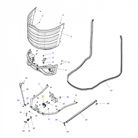 Massey Ferguson - Hasp - 4352474M1 - Farming Parts