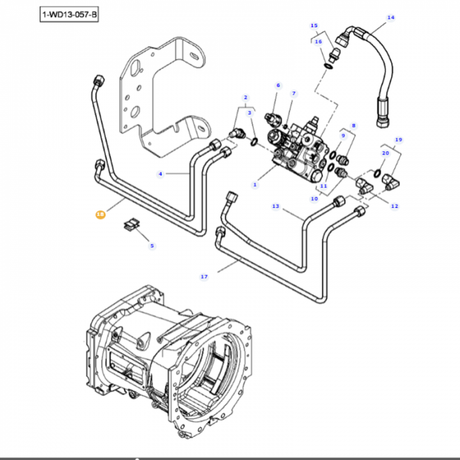 Massey Ferguson - Tube - 4361123M1 - Farming Parts