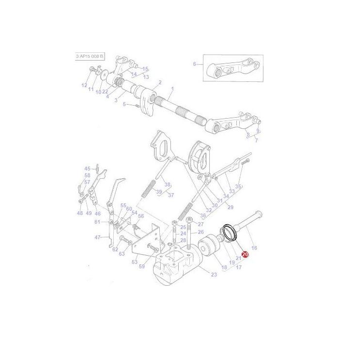 Massey Ferguson - Seal Lift Piston - 3761476M1 - Farming Parts