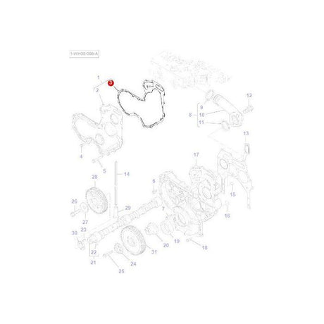 Massey Ferguson - Gasket Timing Cover - 4224958M1 - Farming Parts