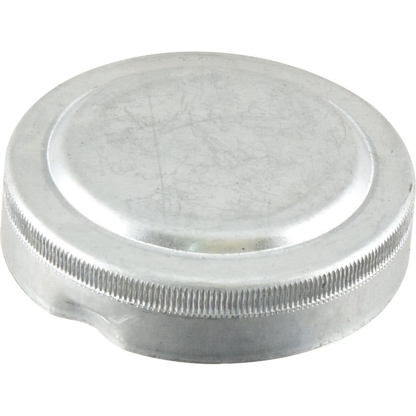 A close-up image of the Sparex Engine Oil Cap (Sparex Part No. S.43732) showcasing its metallic finish and threaded edge.