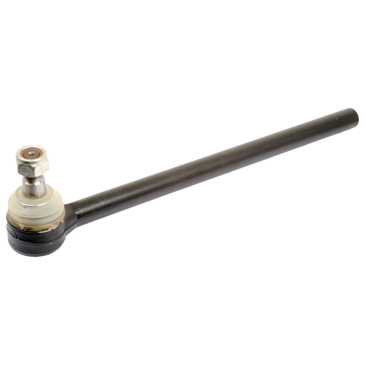 The Sparex Track Rod (S.43750), measuring 380mm in length, is a black automotive component featuring a threaded adjustment nut on one end and a ball joint on the other. It has an M16 x 1.5 female thread for precise fitment, ensuring compatibility with Sparex components.