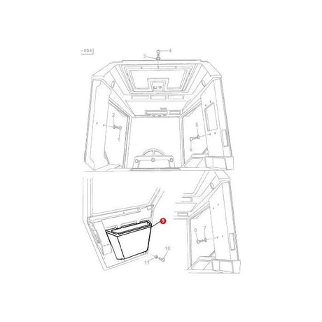 Massey Ferguson - Door Pocket L/H - 3385300M2 - Farming Parts