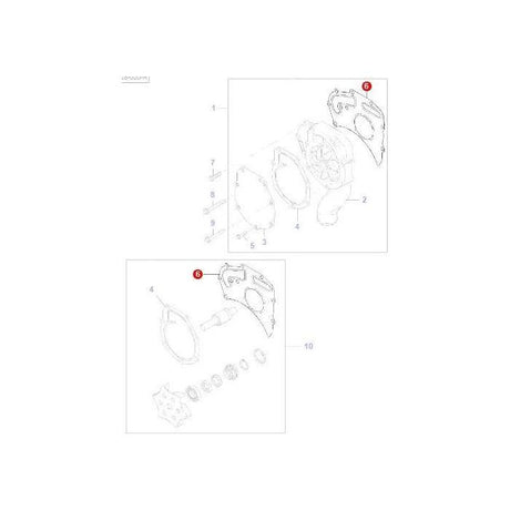 Massey Ferguson - Water Pump Gasket - 4224960M1 - Farming Parts