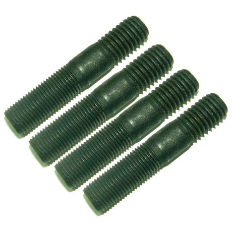 Four Wheel Stud 1/2'' x 2 5/8'' (UNF to UNC) threaded metal rods from Sparex, part number S.43894, are arranged parallel to each other on a white background.