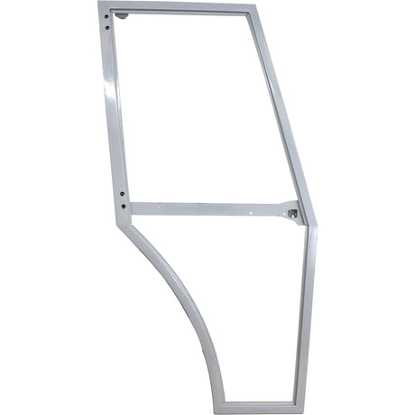 The Door Frame RH, Sparex Part No. S.43936, is a rectangular silver metal frame with a support bar extending across the middle, resembling the shape of a Massey Ferguson door.