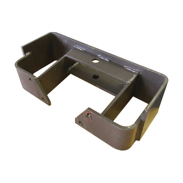 The Sparex Weight Frame (Sparex Part No. S.43939) features a metal frame with two side supports and an open center, including several holes and reinforcing welds—making it ideal as a weight frame.