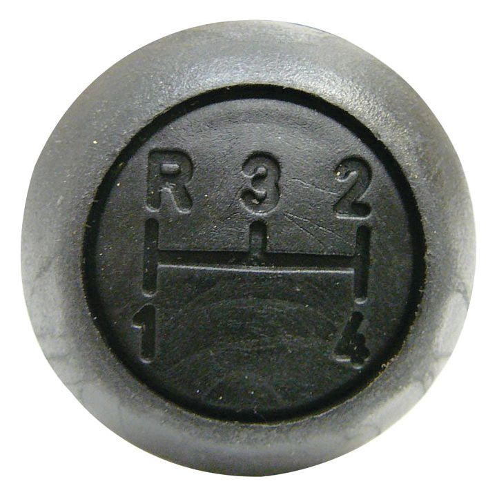 Close-up of the Sparex Gear Knob - S.44006 in black, highlighting a 4-speed manual transmission shift pattern.